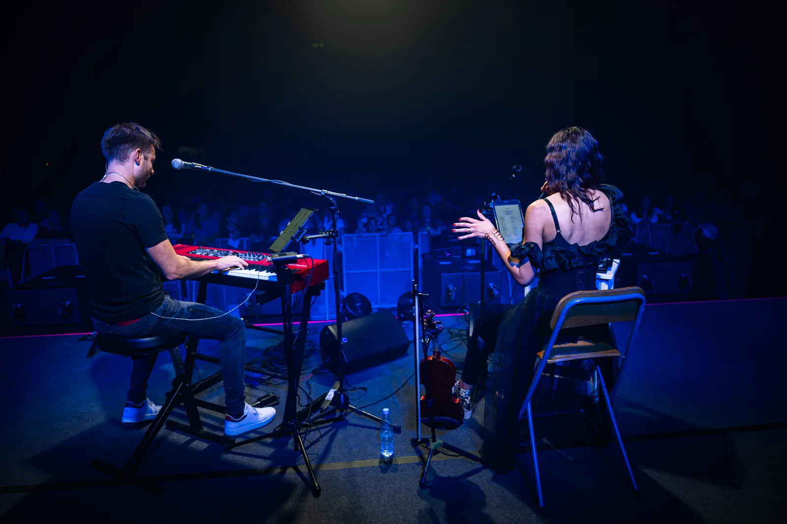 Editorial still from a live performance portfolio session